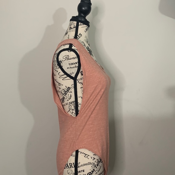 Free People Sleeveless Round Neck Ribbed Tank Leotard Top Size: M NWOT - Picture 4 of 9